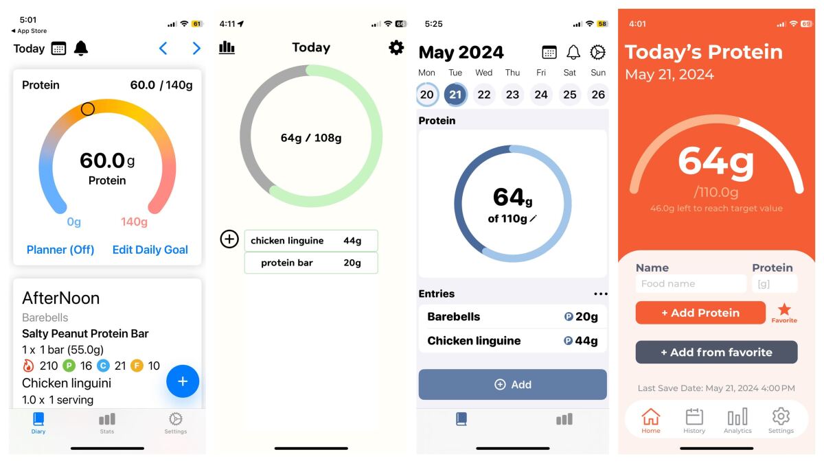 The best apps to track proteins